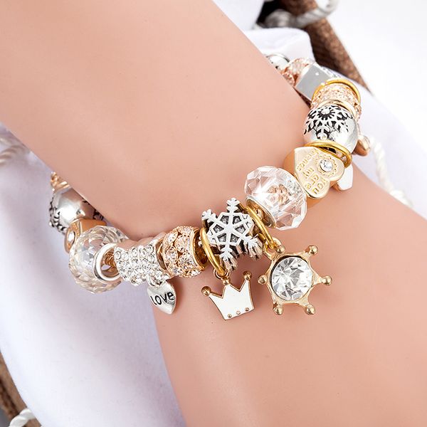 2018 new fit pandora beads bracelet plate gold diy single drill pendant beads bracelet women love bracelet jewelry wholesale, Golden;silver
2018 new fit pandora beads bracelet plate gold diy single drill pendant beads bracelet women love bracelet jewelry wholesale, Golden;silver