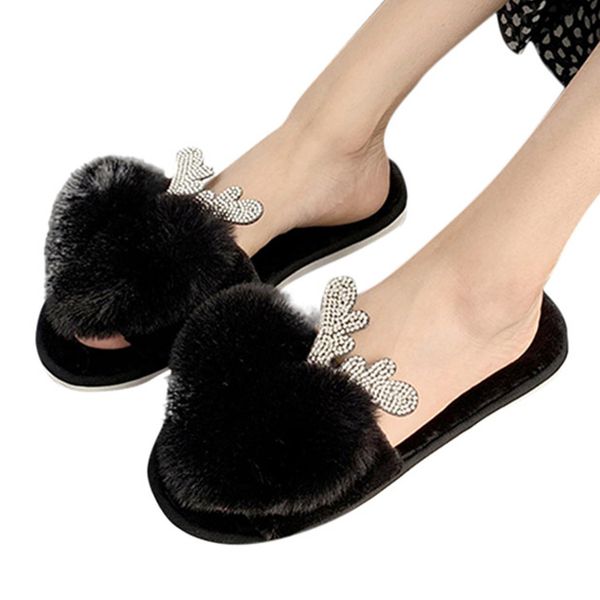 design fashion women slippers home indoor plush slippers shoes soft-bottom non-slip flat warm slides chaussure femme, Black
design fashion women slippers home indoor plush slippers shoes soft-bottom non-slip flat warm slides chaussure femme, Black