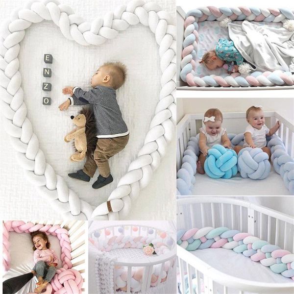 2m length baby bed bumper 4 braids baby bed decor pure weaving plush knot crib bumper protector infant room decor
2m length baby bed bumper 4 braids baby bed decor pure weaving plush knot crib bumper protector infant room decor