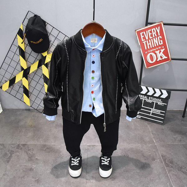 boys clothing autumn boys clothes set kids boy clothing set faux fur coat + shirt + pants 3pcs 2-6years, White
boys clothing autumn boys clothes set kids boy clothing set faux fur coat + shirt + pants 3pcs 2-6years, White