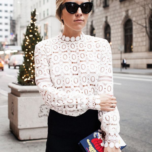 elegant floral lace blouse shirt women lantern sleeve white blouse spring summer hollow out blusas
elegant floral lace blouse shirt women lantern sleeve white blouse spring summer hollow out blusas
