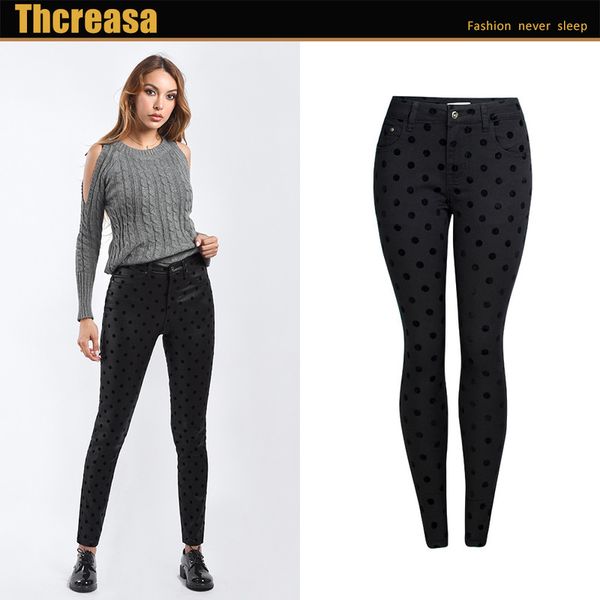 new jeans women all pure black cowboy foot trousers new flocking wave point show thin waist leg jeans, Blue
new jeans women all pure black cowboy foot trousers new flocking wave point show thin waist leg jeans, Blue