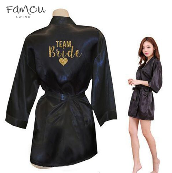 Robe Kimono Glitter Solid Faux Silk Women Wedding Preparewear Bride Team Heart Golden Print Robes Bachelorette Pajamas Free Shipping
Robe Kimono Glitter Solid Faux Silk Women Wedding Preparewear Bride Team Heart Golden Print Robes Bachelorette Pajamas Free Shipping
