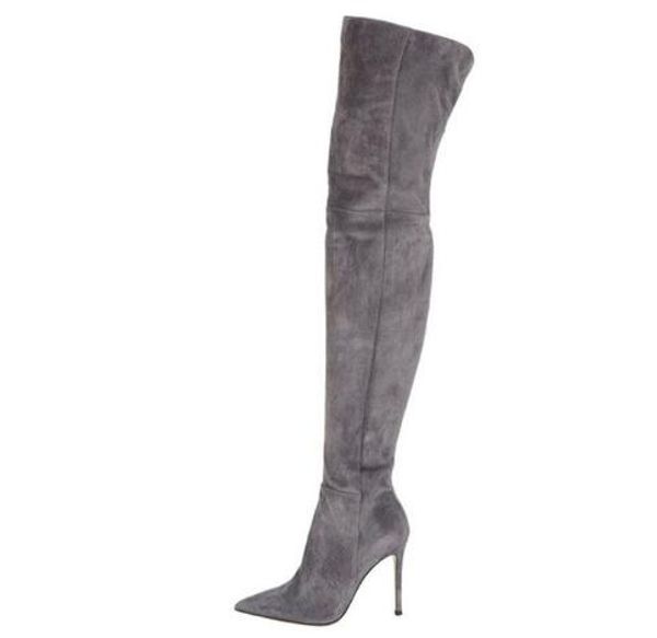 qianruiti gray black suede thigh high boots women high heels fetish overknee boots autumn winter shoes women
qianruiti gray black suede thigh high boots women high heels fetish overknee boots autumn winter shoes women