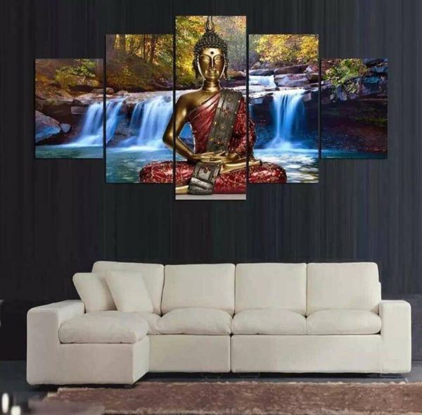 buddha statue art prints waterfull poster canvas art 5 pcs blue nature wall painting bedroom home decor no frame
buddha statue art prints waterfull poster canvas art 5 pcs blue nature wall painting bedroom home decor no frame