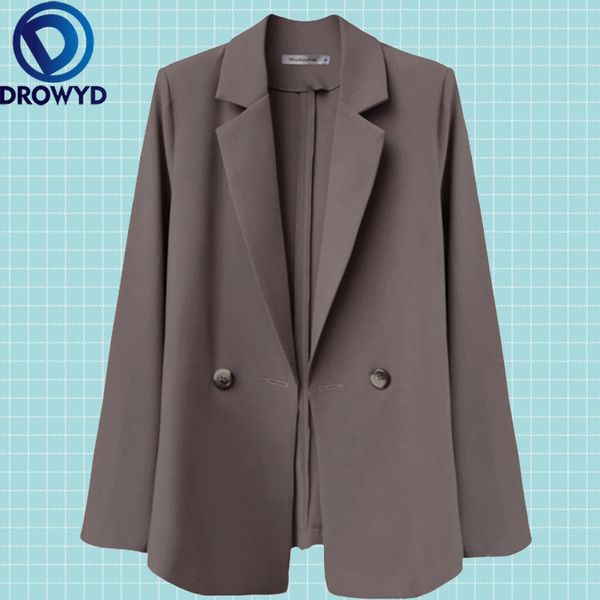 women brown blazers 2020 new fashion lady office work suit pockets jackets coat casual loose long sleeve femme blazer, White;black
women brown blazers 2020 new fashion lady office work suit pockets jackets coat casual loose long sleeve femme blazer, White;black