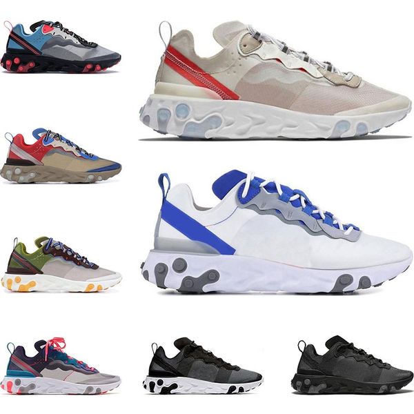 2022 react element 55 87 running shoes for men womens moss solar red triple black white royal sports sneakers size 36-45, White;red
2022 react element 55 87 running shoes for men womens moss solar red triple black white royal sports sneakers size 36-45, White;red