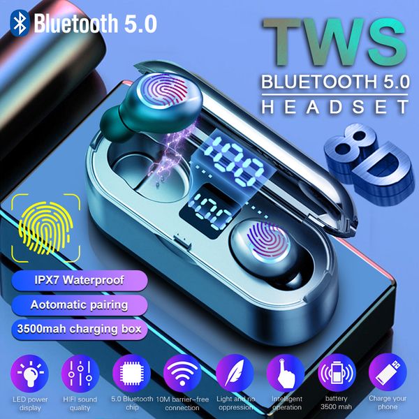 wireless earphone bluetooth 5.0 led display f9 pk s11 tws bluetooth headphone earbud 8d stereo headset with 3500mah power bank
wireless earphone bluetooth 5.0 led display f9 pk s11 tws bluetooth headphone earbud 8d stereo headset with 3500mah power bank
