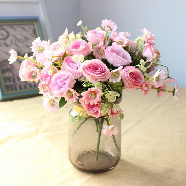 1 branch fake silk roses artificial flowers bouquet for wedding home birthday diy decoration white artificial daisy flowers
1 branch fake silk roses artificial flowers bouquet for wedding home birthday diy decoration white artificial daisy flowers