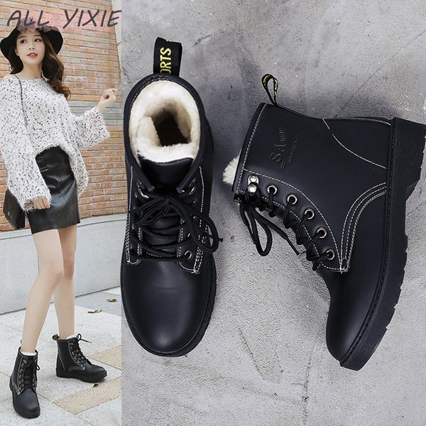 winter platform boots women 2019 fashion pu leather booties punk women boots ankle snow zapatos de mujer, Black
winter platform boots women 2019 fashion pu leather booties punk women boots ankle snow zapatos de mujer, Black