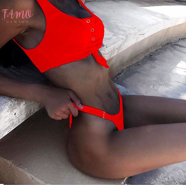 solid red bikini 2020 women front swimwear high cut mini swimsuit female push up bathing suit thong two piece biquini, White;black
solid red bikini 2020 women front swimwear high cut mini swimsuit female push up bathing suit thong two piece biquini, White;black
