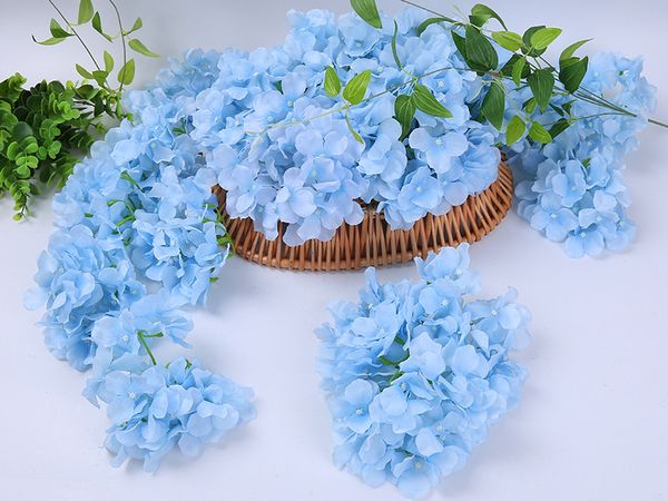 Красочные декоративные цветочные головки искусственного шелка гортензии поделк
