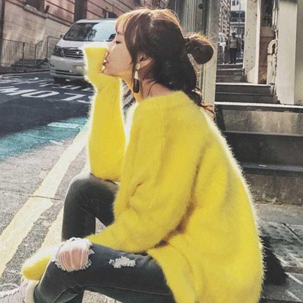 sweaters mohair sweater long coat jumper women pullover 2019 fall harajuku fall winter knitwear tricot sweaters, White;black
sweaters mohair sweater long coat jumper women pullover 2019 fall harajuku fall winter knitwear tricot sweaters, White;black