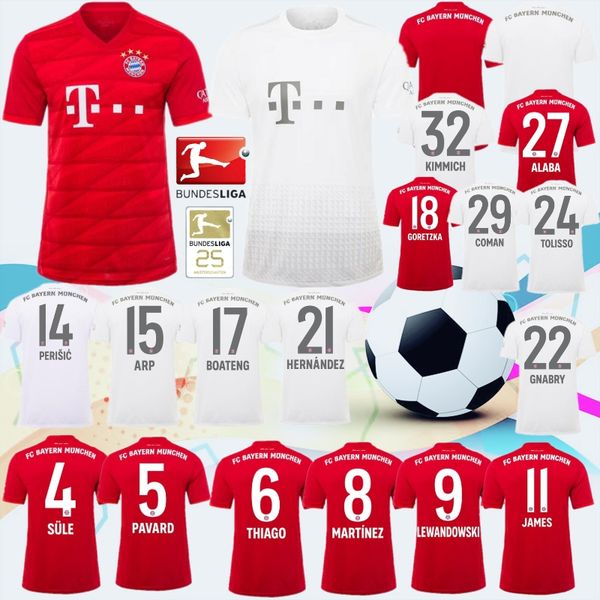 Thail 19 20 Bayern Munich LEWANDOWSKI MULLER PAVARD DAJAKU Soccer Jerseys HERNANDEZ Football Shirt Men Soccer Wear
Thail 19 20 Bayern Munich LEWANDOWSKI MULLER PAVARD DAJAKU Soccer Jerseys HERNANDEZ Football Shirt Men Soccer Wear