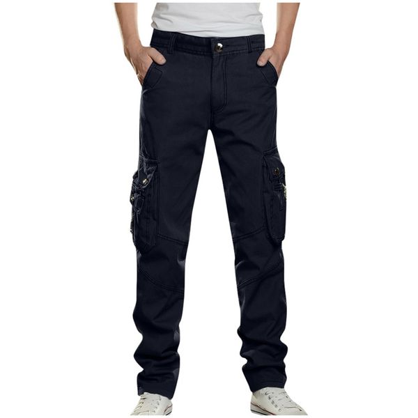 fashion men's pants casual outdoors solid multi-pocket work pants cargo long trousers mens pants joggers pantalon hombre new, Black
fashion men's pants casual outdoors solid multi-pocket work pants cargo long trousers mens pants joggers pantalon hombre new, Black