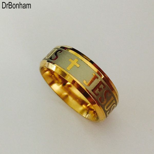 european usa tungsten ring 8mm gold filled jesus ring men women cross engrave letter bible ring, Silver
european usa tungsten ring 8mm gold filled jesus ring men women cross engrave letter bible ring, Silver