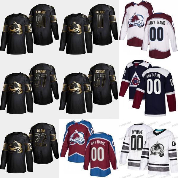 2019 Golden Edition Colorado Avalanche 91 Vladislav Kamenev 57 Gabriel Bourque 37 J. T. Compher 22 Colin Wilson 11 Matt Calvert Jersey
2019 Golden Edition Colorado Avalanche 91 Vladislav Kamenev 57 Gabriel Bourque 37 J. T. Compher 22 Colin Wilson 11 Matt Calvert Jersey