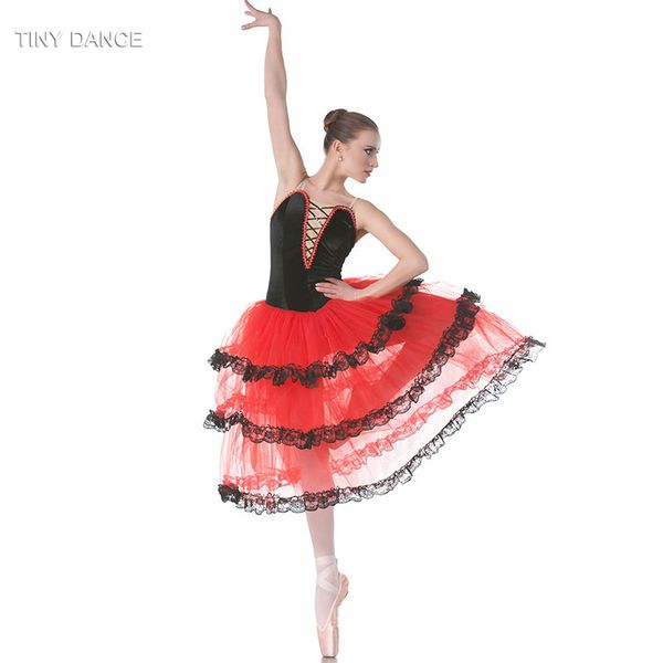 new arrival of red spanish dress for girls dancing long romantic ballet tutu performance costumes bl-18004, Black;red
new arrival of red spanish dress for girls dancing long romantic ballet tutu performance costumes bl-18004, Black;red