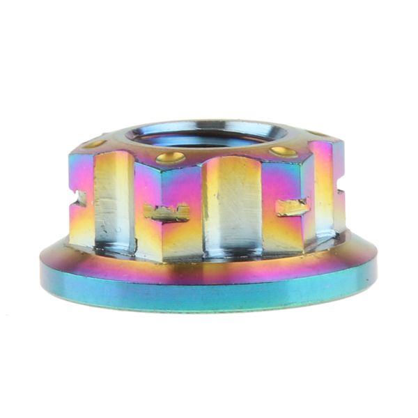 m5 m6 m8 m10 m14 titanium flange nut for bicycle motorcycle sprocket bolt