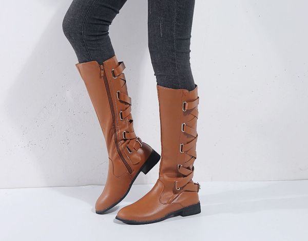 wine autumn /winter women knee high boots women motorcycle boots cross mid heels dress thigh high shoes mujer big 43, Black
wine autumn /winter women knee high boots women motorcycle boots cross mid heels dress thigh high shoes mujer big 43, Black
