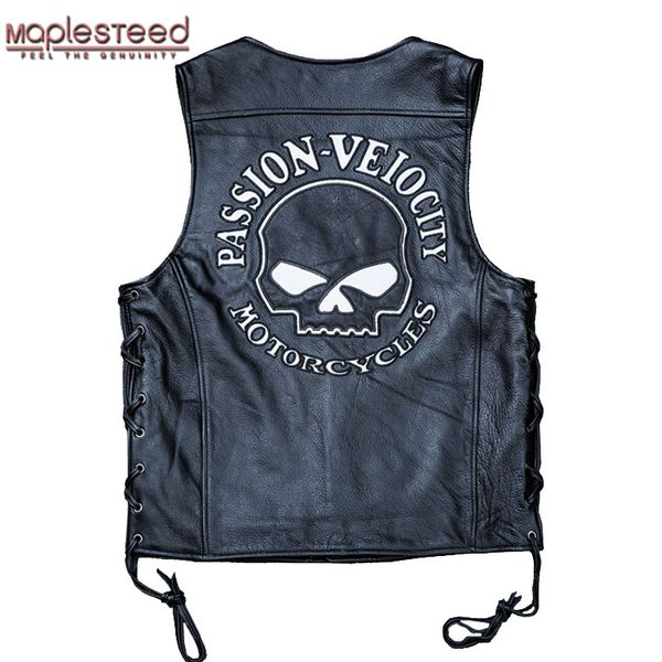 maplesteed light reflective fluorescent safe motorcycle vest skull calf leather vest moto biker waistcoat sleeveless jacket m188, Black
maplesteed light reflective fluorescent safe motorcycle vest skull calf leather vest moto biker waistcoat sleeveless jacket m188, Black