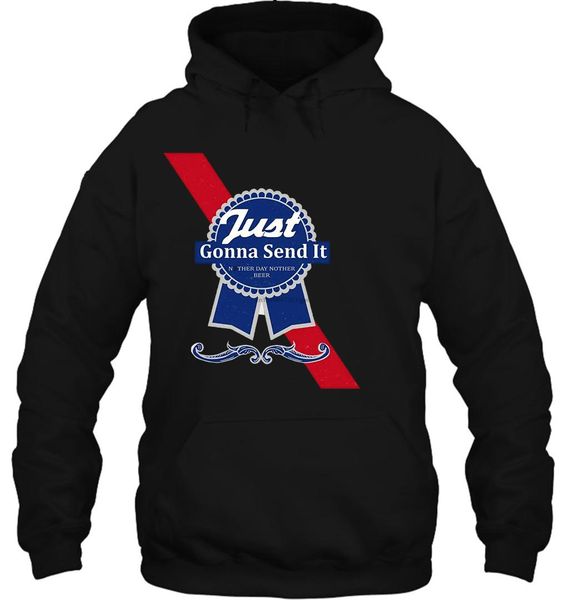 men hoodie just gonna send it retro printee new different colours women streetwear, Black
men hoodie just gonna send it retro printee new different colours women streetwear, Black