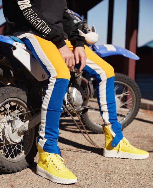 contrast color mens sports pants patchwork designer full length mens pencil pants drawstring mens casual pants, Black
contrast color mens sports pants patchwork designer full length mens pencil pants drawstring mens casual pants, Black