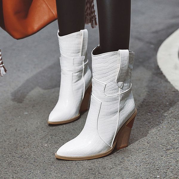 doratasia 2020 plus size 33-45 chunky high heel western boots women's shoes woman pointed toe slip on short boots, Black
doratasia 2020 plus size 33-45 chunky high heel western boots women's shoes woman pointed toe slip on short boots, Black