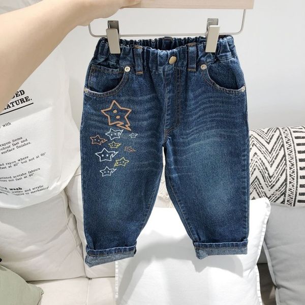 kids spring autumn jeans cotton 100% soft fashion trousers Star print embroidery boys and girls, Blue
kids spring autumn jeans cotton 100% soft fashion trousers Star print embroidery boys and girls, Blue