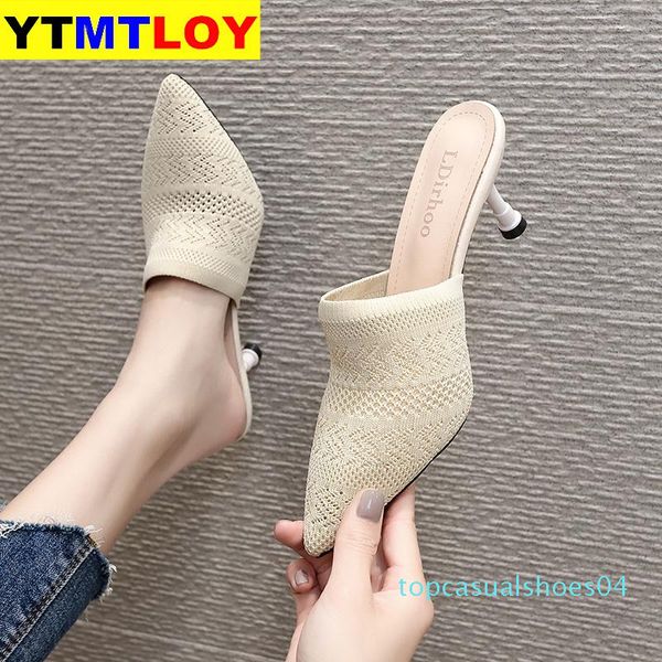 new high heel women sandals pointed toe lace mules sandals shoes vintage geometry heel women mesh summer thin heels slippers t04, Black
new high heel women sandals pointed toe lace mules sandals shoes vintage geometry heel women mesh summer thin heels slippers t04, Black