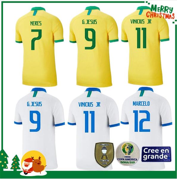 2019 Brazil soccer jersey COUTINHO PAULINHO MARCELO G JESUS NEYMAR JR 10 DAVID LUIZ 4 D.COSTA 7 P.COUTINHO 11 football shirts 
2019 Brazil soccer jersey COUTINHO PAULINHO MARCELO G JESUS NEYMAR JR 10 DAVID LUIZ 4 D.COSTA 7 P.COUTINHO 11 football shirts