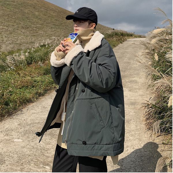 nice winter youth popular lamb hair plus velvet lapel cotton men fashion casual loose padded coat jacket green / blue m, Black
nice winter youth popular lamb hair plus velvet lapel cotton men fashion casual loose padded coat jacket green / blue m, Black