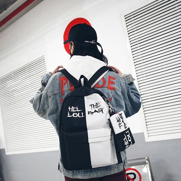 fashion letter print backpack school bag large capacity solid color waterproof nylon backpack multi pocket travel backpacks #15
fashion letter print backpack school bag large capacity solid color waterproof nylon backpack multi pocket travel backpacks #15