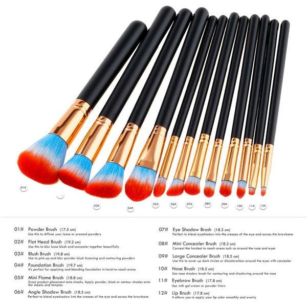 12pcs pro makeup brush set foundation powder eyeshadow lip cosmetic brushes blending blusher contour brushes beauty tools kit
12pcs pro makeup brush set foundation powder eyeshadow lip cosmetic brushes blending blusher contour brushes beauty tools kit