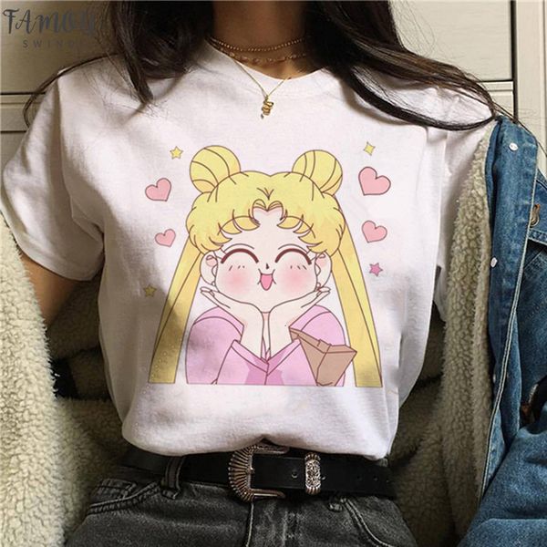 sailor moon kawaii t shirt women harajuku ullzang cute 90s graphic aesthetic tshirt korean style cute tees female, White
sailor moon kawaii t shirt women harajuku ullzang cute 90s graphic aesthetic tshirt korean style cute tees female, White