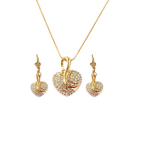 gold-color silver-color heart clear austrian crystal pendant necklace earrings for women jewelry set ing
gold-color silver-color heart clear austrian crystal pendant necklace earrings for women jewelry set ing