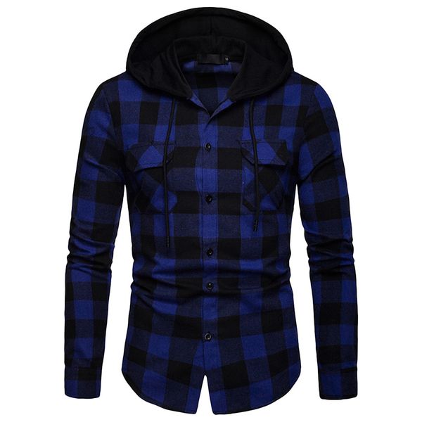 2019 new plaid men shirt long sleeve lattice painting hoodie large size casual men slim fit hoodies sweatshirts clothing, Black
2019 new plaid men shirt long sleeve lattice painting hoodie large size casual men slim fit hoodies sweatshirts clothing, Black