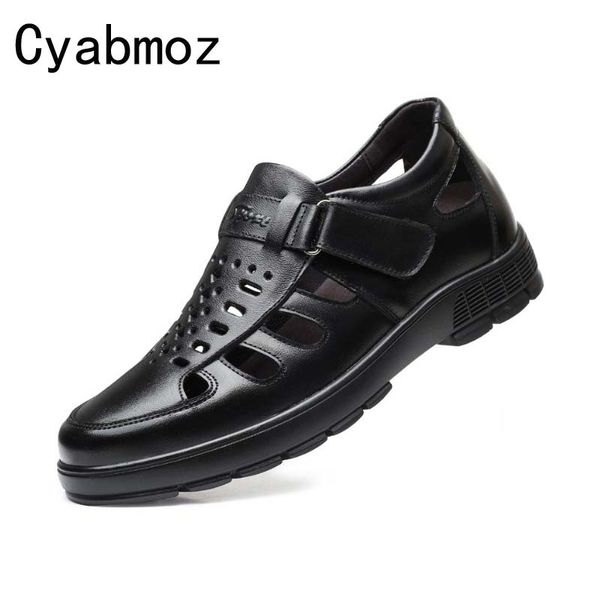 6cm 8cm men height increasing sandals fashion comfortable summer shoes genuine leather invisible increase breathable hole shoes, Black
6cm 8cm men height increasing sandals fashion comfortable summer shoes genuine leather invisible increase breathable hole shoes, Black