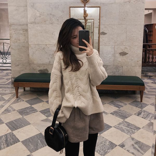 2020 mishow autumn winter turtleneck sweater women 2020 loose twist pattern long sleeve white pullover mx18d5409, White;black
2020 mishow autumn winter turtleneck sweater women 2020 loose twist pattern long sleeve white pullover mx18d5409, White;black
