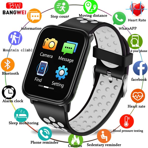 2019 bangwei smart watch mens fitness ip67 waterproof watch tracker heart rate monitor pedometer sports relogio masculino, Slivery;brown
2019 bangwei smart watch mens fitness ip67 waterproof watch tracker heart rate monitor pedometer sports relogio masculino, Slivery;brown