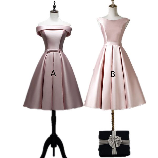 blush pink satin short bridesmaid dresses lace up 2020 knee length party dress robe de soiree235t, White;pink
blush pink satin short bridesmaid dresses lace up 2020 knee length party dress robe de soiree235t, White;pink