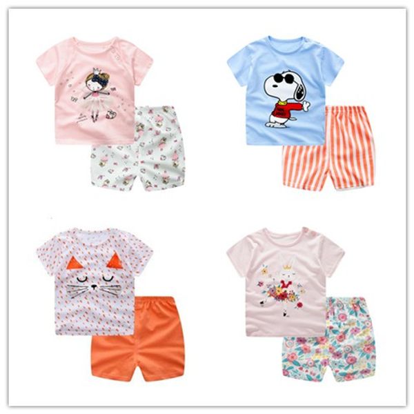 fashion mother summer kids short sleeve suit pink princess rabbit baby girl cotton clothing set, White
fashion mother summer kids short sleeve suit pink princess rabbit baby girl cotton clothing set, White