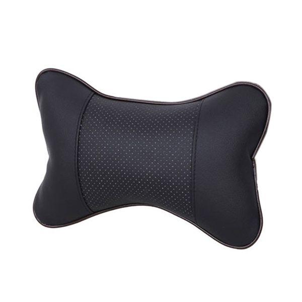 

franchise 27*18cm seat belts pillow pad car auto seat head neck rest cushion headrest pillow pad artificial leather polyester