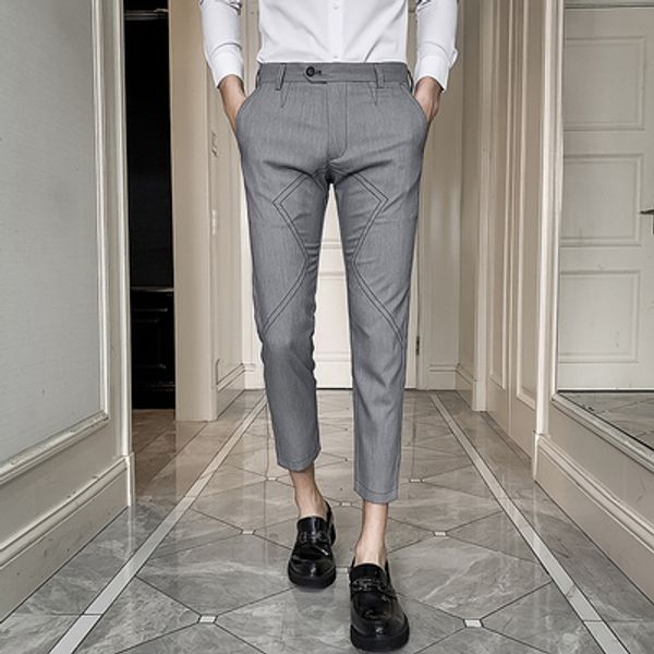spring new embroidered casual pants korean fashion handsome nine points pants men's hairdresser feet trousers tide, Black
spring new embroidered casual pants korean fashion handsome nine points pants men's hairdresser feet trousers tide, Black