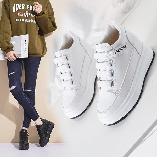 in elevator shoes women's 2018 new style korean-style versatile plus velvet white shoes 8 cm winter cotton-padded thick bo, Black
in elevator shoes women's 2018 new style korean-style versatile plus velvet white shoes 8 cm winter cotton-padded thick bo, Black