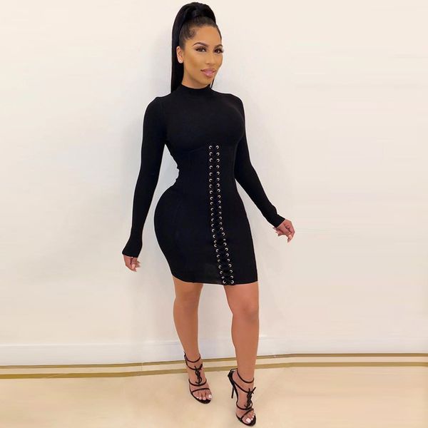 women bodycon dresses fashoin summer ladies high neck a line dress long sleeve high waist dresses, Black;gray
women bodycon dresses fashoin summer ladies high neck a line dress long sleeve high waist dresses, Black;gray