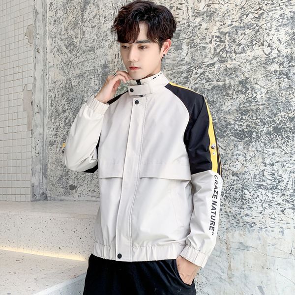 men's jacket 2019 autumn winter new jacket fashion casual simple comfortable breathable vertical collar loose size, Black;brown
men's jacket 2019 autumn winter new jacket fashion casual simple comfortable breathable vertical collar loose size, Black;brown