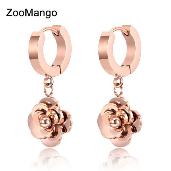 charm zoomango delicate cute flower stainless steel hoop earring for women girl birthday gift trendy female party ear jewelry ze18474, Golden
charm zoomango delicate cute flower stainless steel hoop earring for women girl birthday gift trendy female party ear jewelry ze18474, Golden