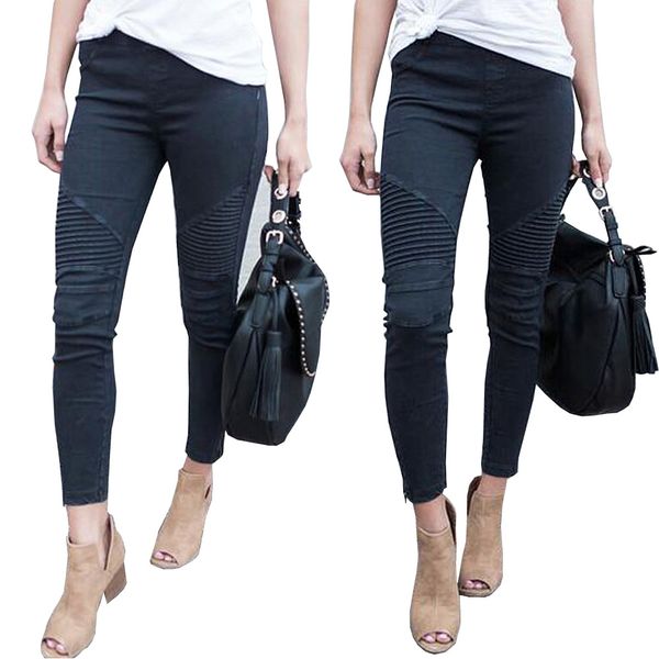 new summer zipper women's jeans high waist fashion women's trousers personality pencil pants casual pleated female jeans, Blue
new summer zipper women's jeans high waist fashion women's trousers personality pencil pants casual pleated female jeans, Blue