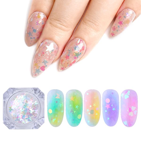 2g/box nail glitter sequins holographic mirror star round heart flakes irregular paillette diy nail art beauty decoration tips, Silver;gold
2g/box nail glitter sequins holographic mirror star round heart flakes irregular paillette diy nail art beauty decoration tips, Silver;gold